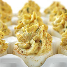 Bacon & Cheddar Deviled Eggs