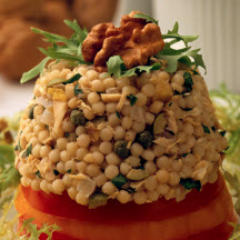 California Walnut Couscous Tuna Tower