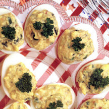 Firecracker Deviled Eggs