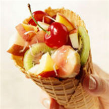 Fresh Fruit Sundae Snack