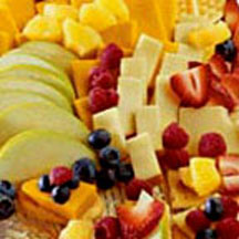 Fruit and Cheese Cracker Stacks