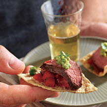 Grilled Salsa Steak Appetizer