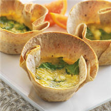 Whole-Wheat Spinach Ricotta Quiche Cups