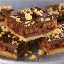 Chocolate Walnut Jam Bars