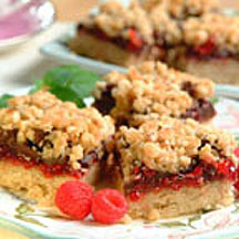 Chunky Streusel Jam Squares