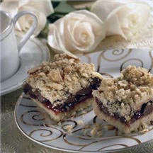 Fruit and Chocolate Streusel Squares