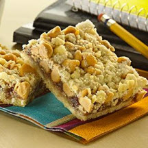 Peanut Butter Chips and Jelly Bars