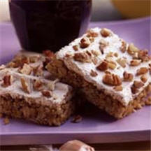 Pecan Nougat Oatmeal Bars