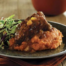 Slow Cooker Beef Short Ribs with Ginger-Mango Barbecue Sauce