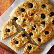 Gluten-Free Olive, Shallot and Rosemary Focaccia