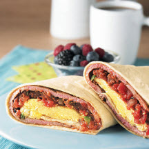 Breakfast Beef Burritos