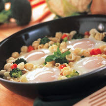 Creamy Pasta and Egg Skillet