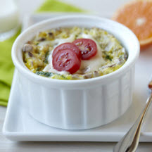 Microwave Egg and Veggie Breakfast Bowl