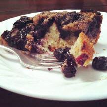 Blueberry Crunch Cake