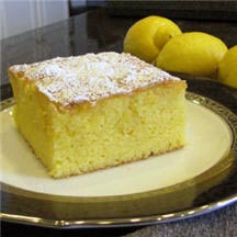 Luscious Lemon Gelatin Cake