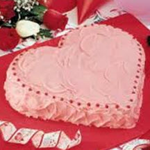 Strawberry Heart Cake