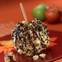 Popcorn Caramel Apples