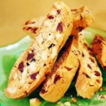 Peanut Chocolate Chip Biscotti