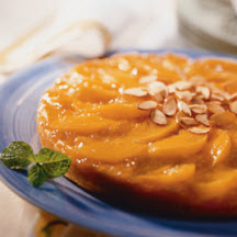 Peach Almond Upside Down cake