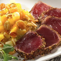 Ahi Tuna Medallions with Raisin Medley