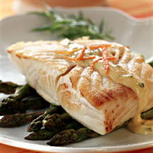 Alaska Halibut with Orange Béarnaise Sauce