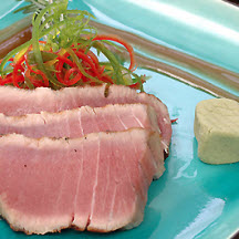 Blackened Yellowfin Tuna with Soy-Mustard Sauce