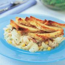 Crispy Bread Topped Fish Pie