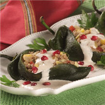 Chiles with Walnut Sauce