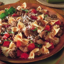 Fresh Tomato, Beef & Bow Tie Pasta