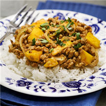 Ground Pork with Mangos