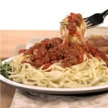 Linguine with Bolognese Sauce