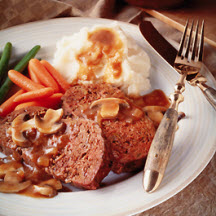 Meatloaves with Mushroom Sauce