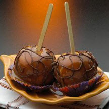 Hershey's Spider Web Caramel Apples Recipe