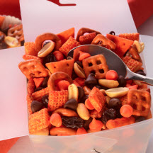 Not for the Faint of Heart Spicy Halloween Party Mix