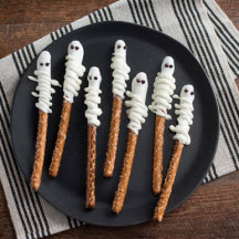 Pretzel Mummies