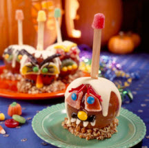 Shrunken Head Caramel Apples