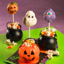 Spooky Popcorn Cake Pops