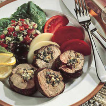 American-Style Mediterranean Stuffed Lamb Loin