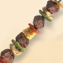 Lamb Kabobs with Mustard Lemon Pepper Sauce