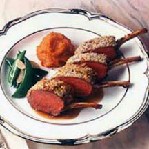 Rack of Lamb with Bourbon Sauce