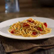 Barilla Whole Grain Spaghetti with Cherry Tomatoes and Basil