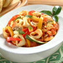 Cheese Tortellini with Garden Vegetables