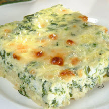 Cheesy Spinach Pasta Pie