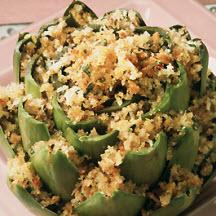 Focaccia-Stuffed Artichokes