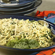 Linguine and Spinach