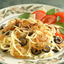 Linguine with Sweet Onions and Olives