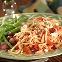 Linguine with Tomatoes and Olives