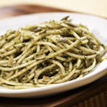 Pasta with Pepita & Cilantro Pesto Sauce