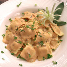 Cheese Ravioli with Pumpkin Sage Sauce