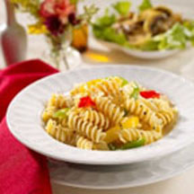 Rotini with Fresh Bell Peppers